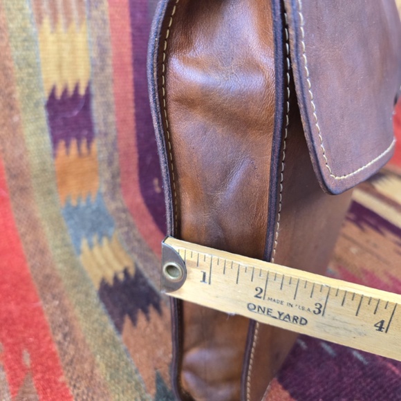 Vintage HARTMANN Belting Leather Envelope Document Case Portfolio Brass Lock/Key - Picture 13 of 13